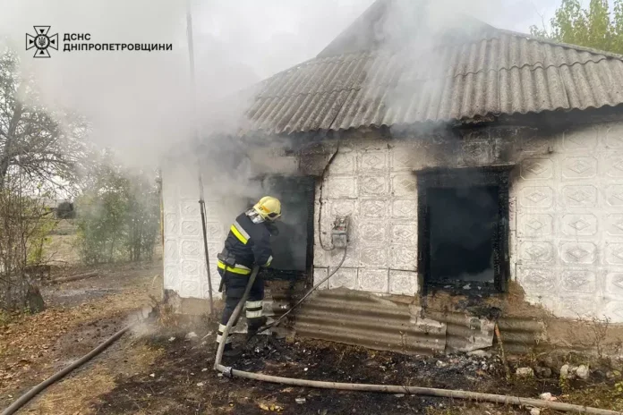 На Павлоградщині сталася пожежа у приватному будинку