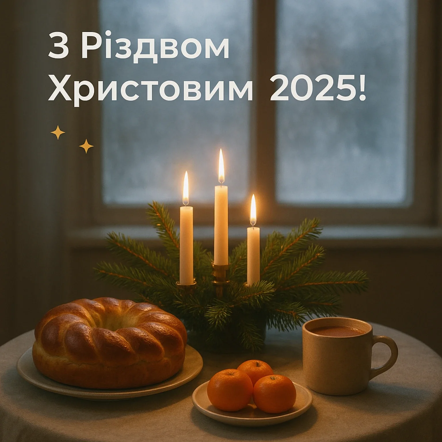 Привітання з різдвом 2025