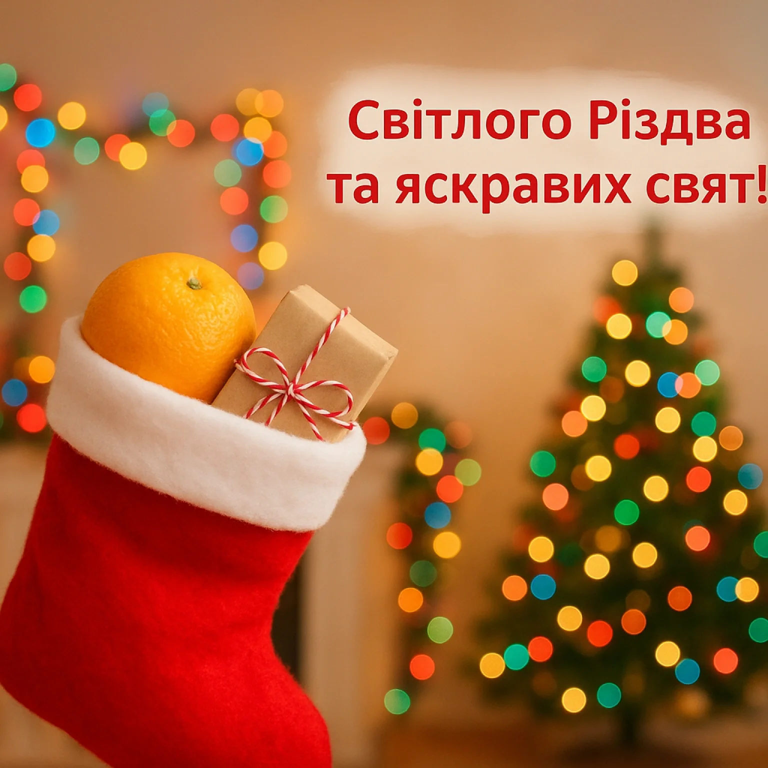 Привітання з різдвом 2025