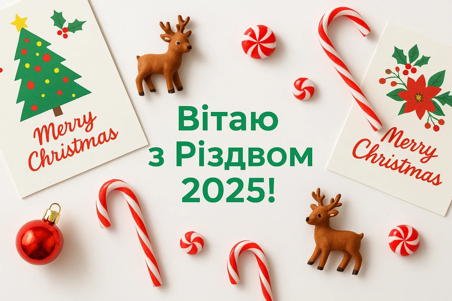 Привітання з різдвом 2025