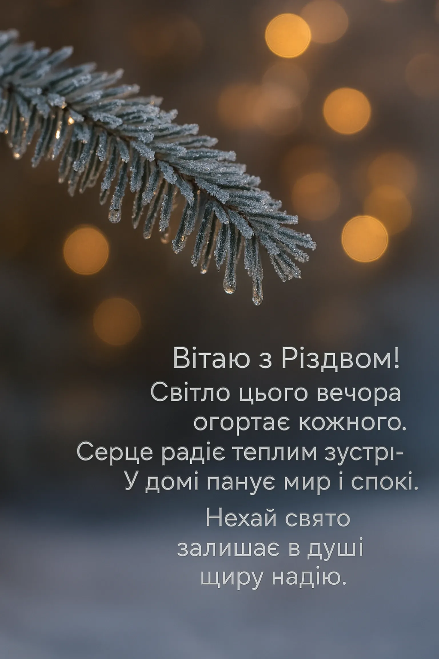 Привітання з різдвом 2025