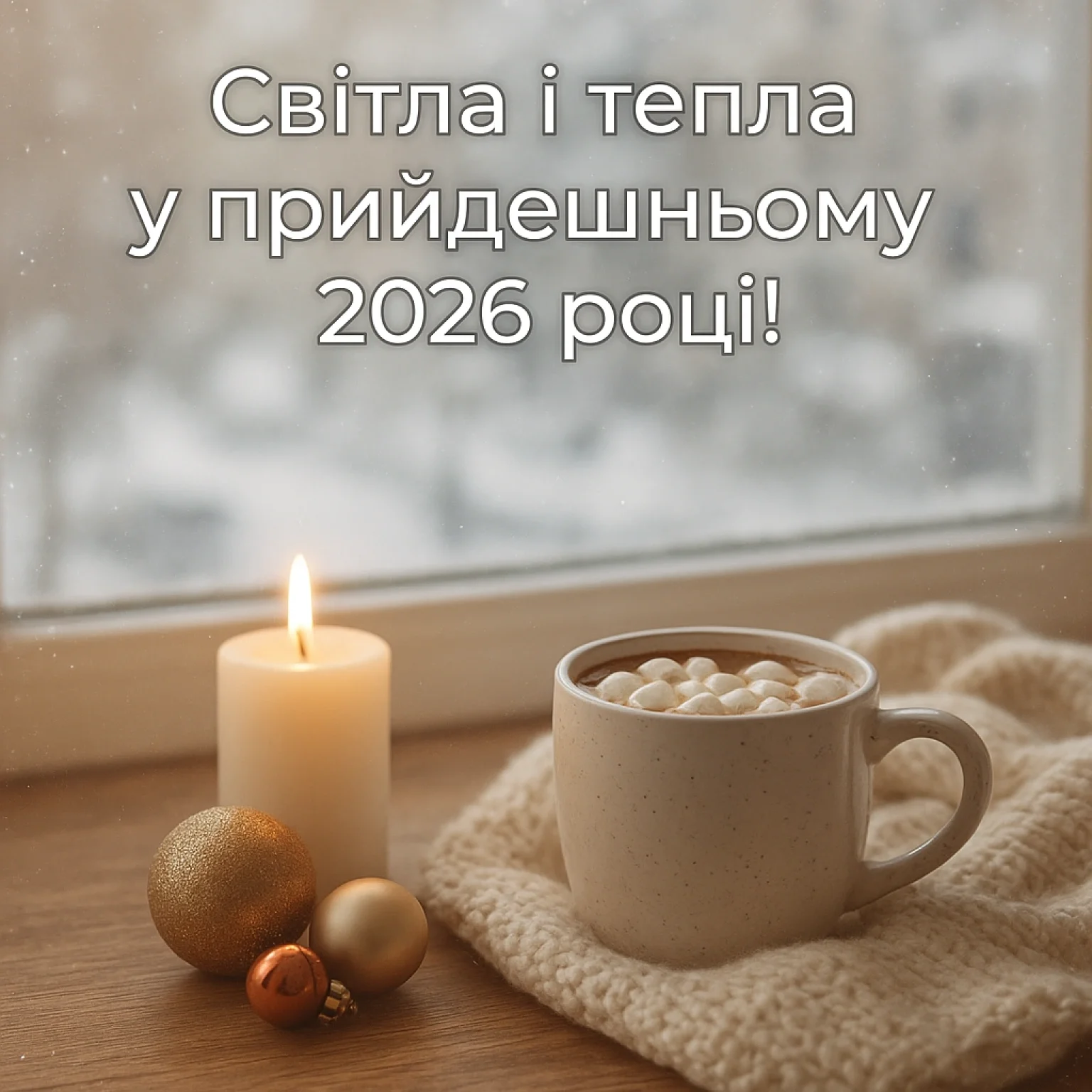 Привітання з прийдешнім новим роком 2026