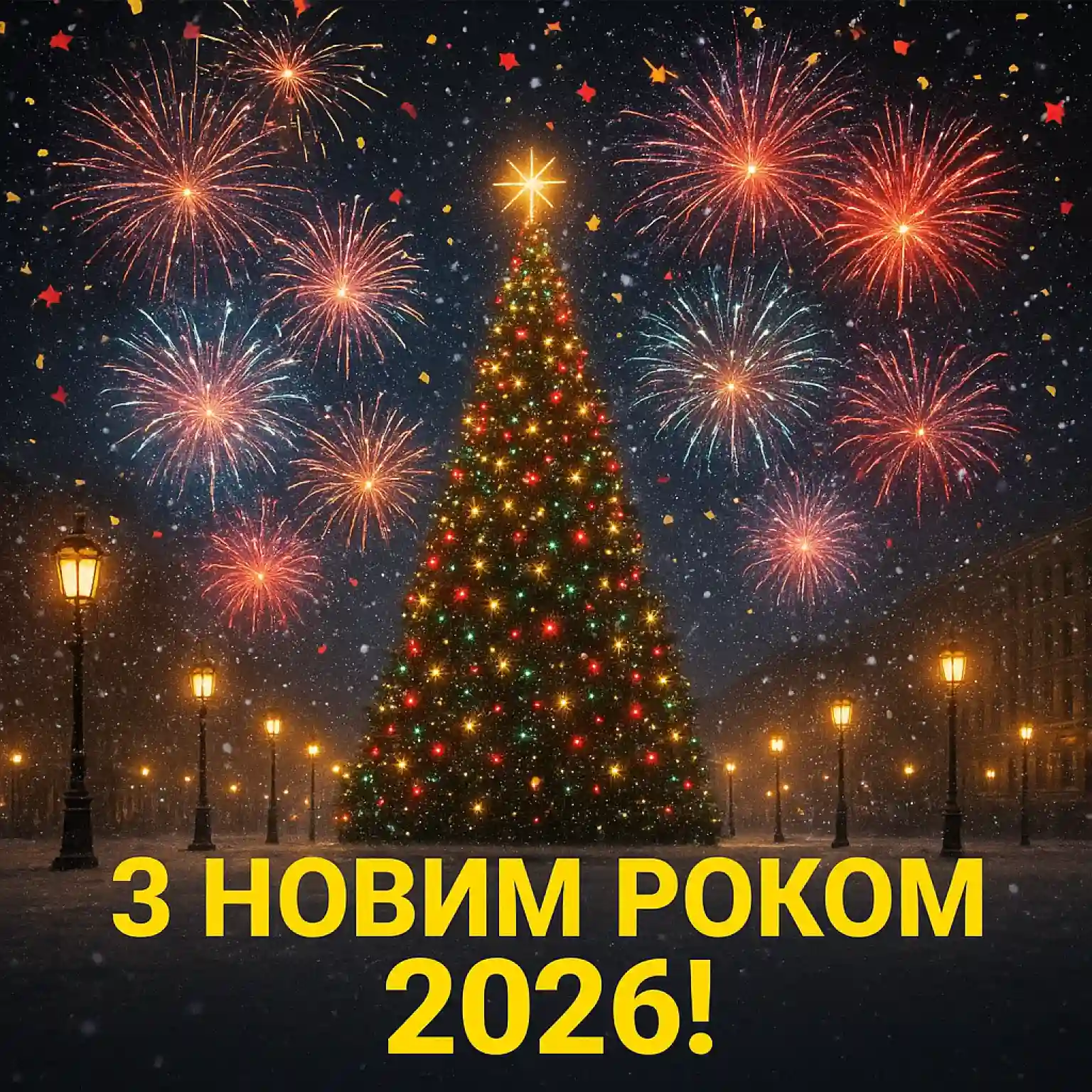 Привітання з прийдешнім новим роком 2026