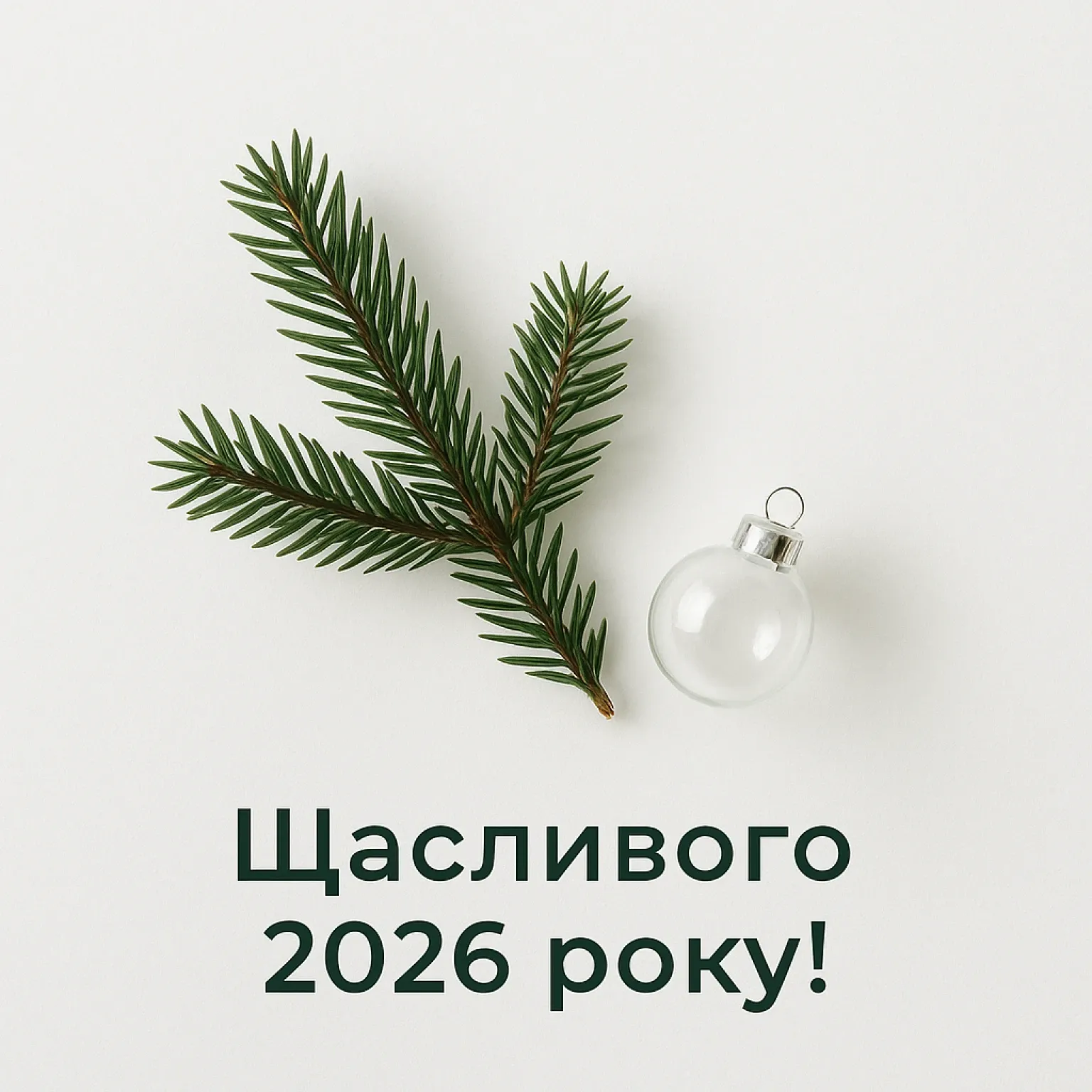Привітання з прийдешнім новим роком 2026