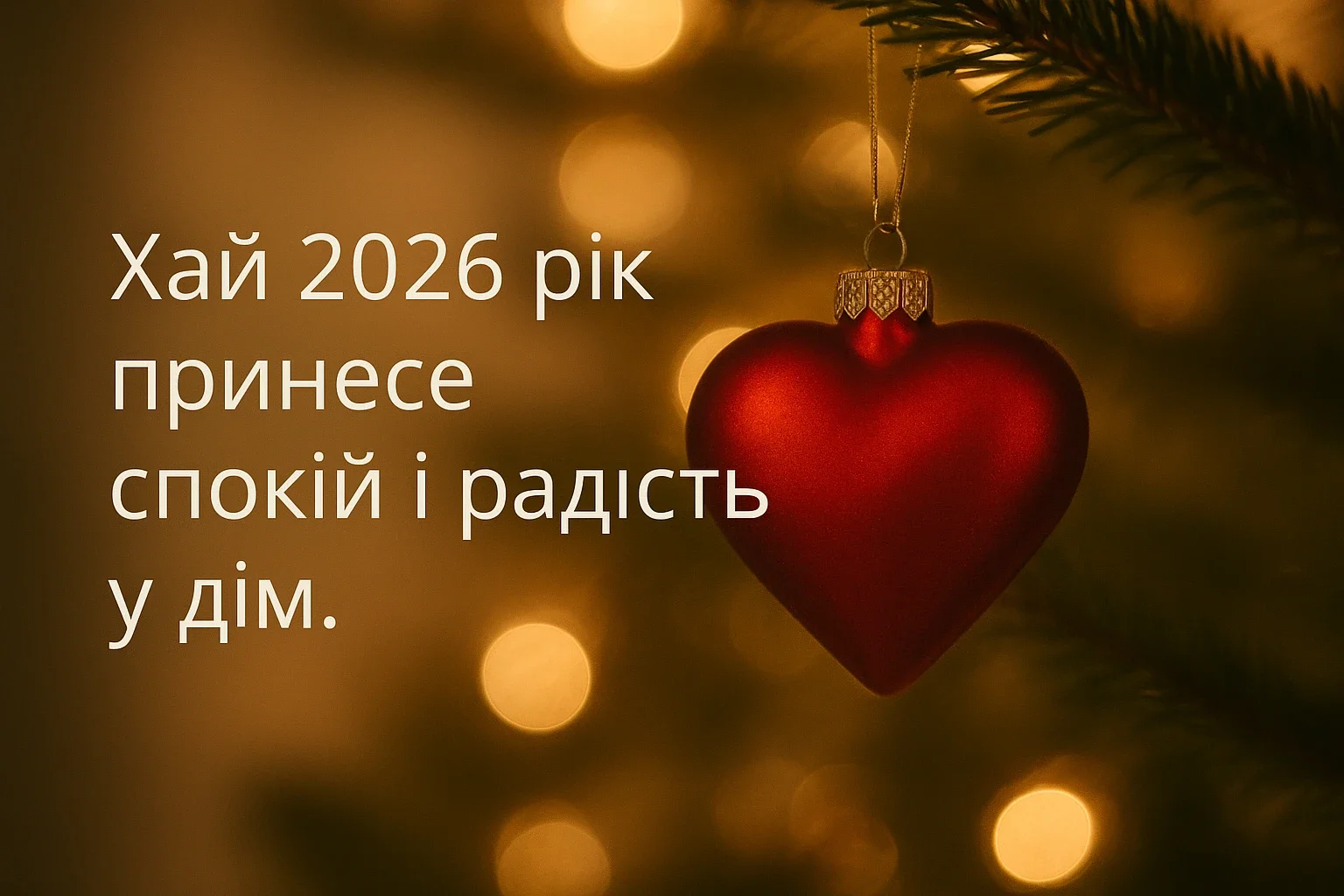 Привітання з прийдешнім новим роком 2026
