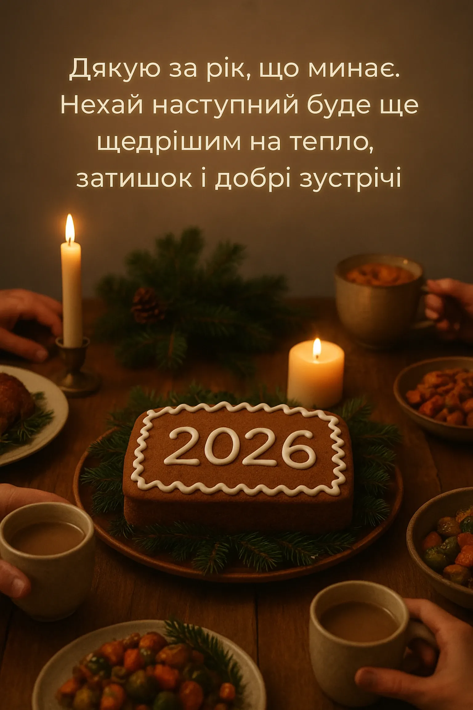 Привітання з прийдешнім новим роком 2026