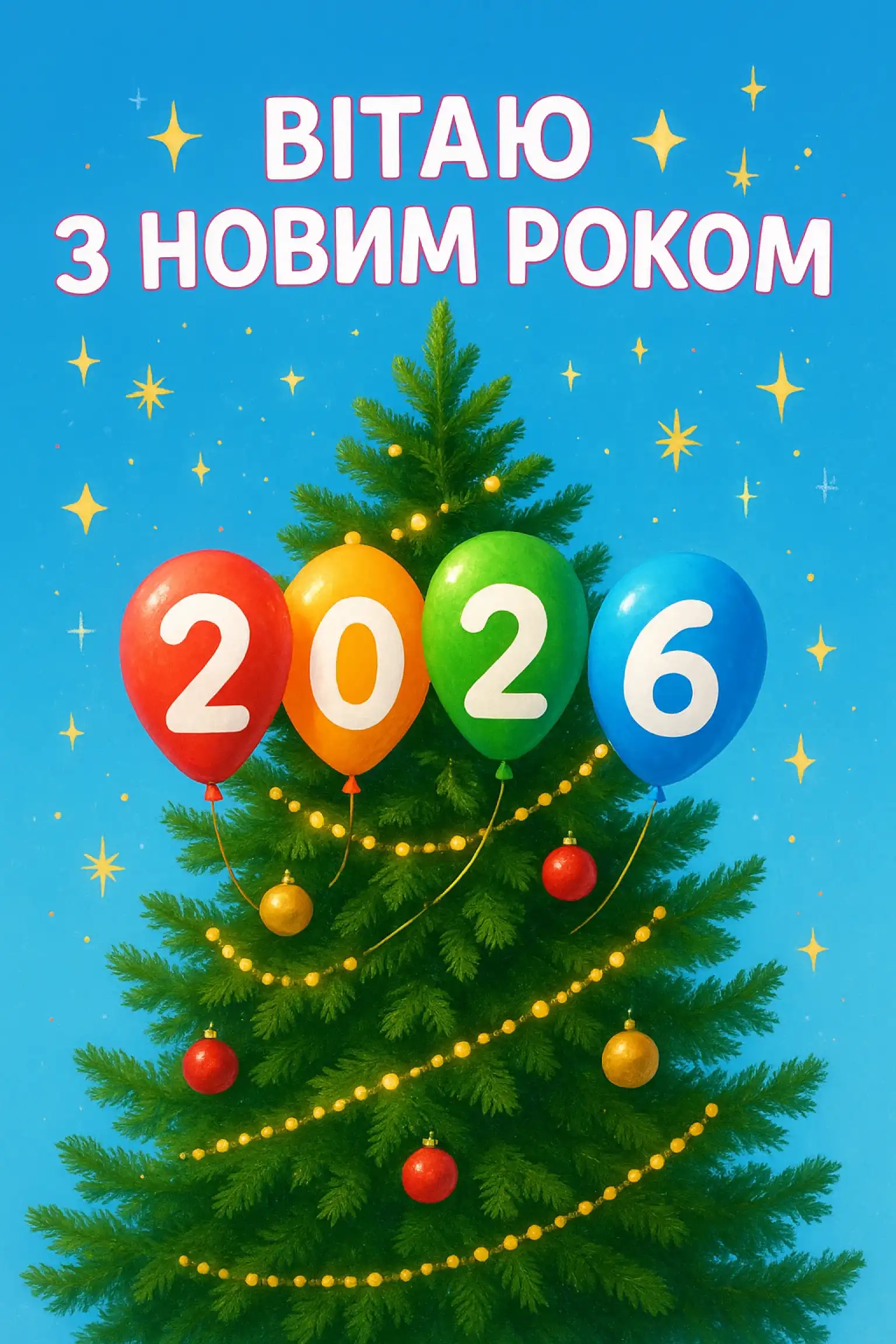 Привітання з прийдешнім новим роком 2026