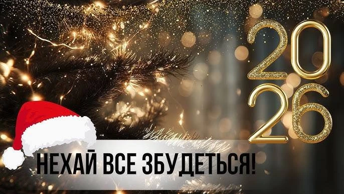 Привітання з прийдешнім новим роком 2026