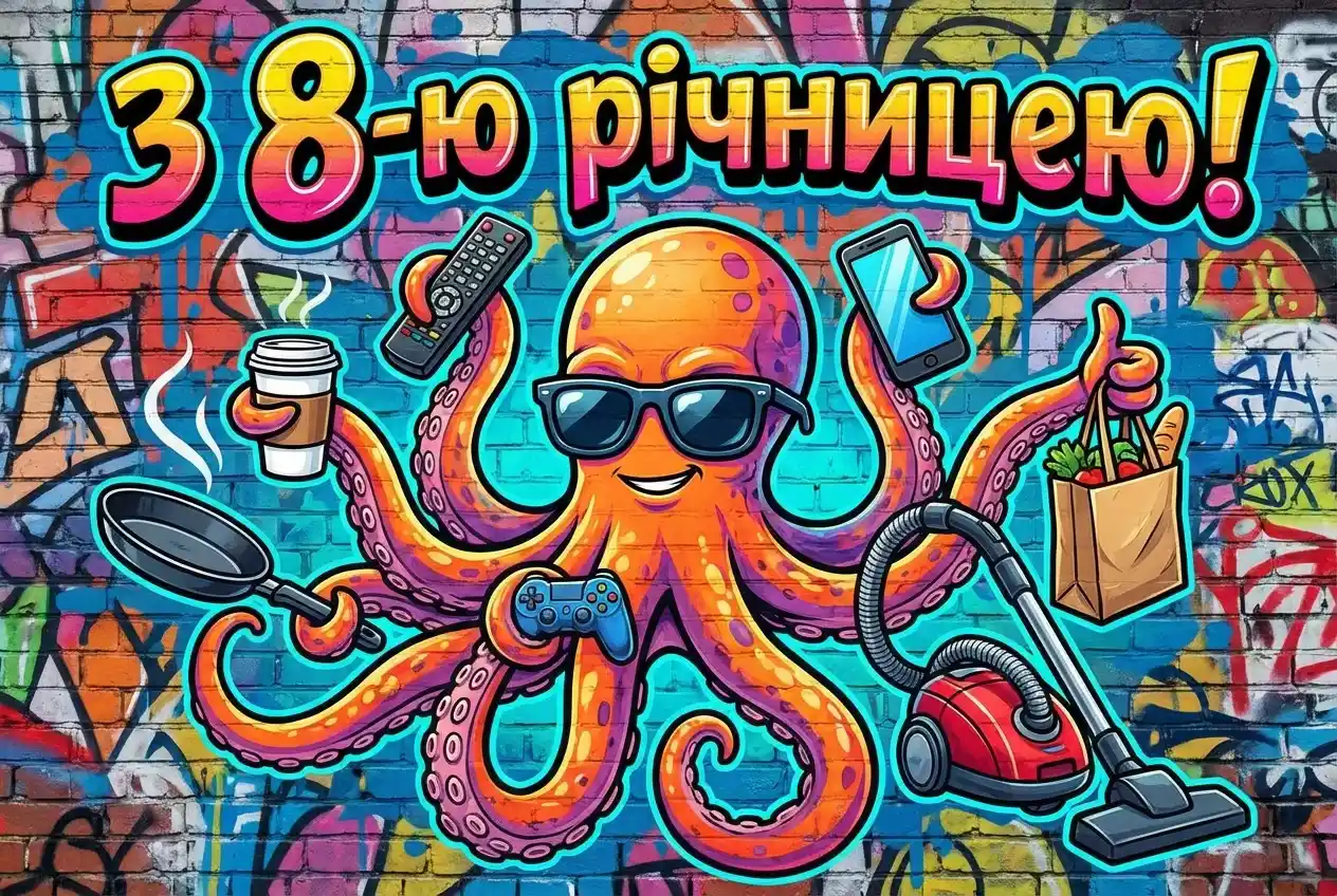 прикольне вітання з річницею весілля 8 років