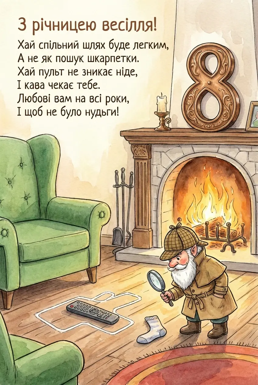 прикольне вітання з річницею весілля 8 років