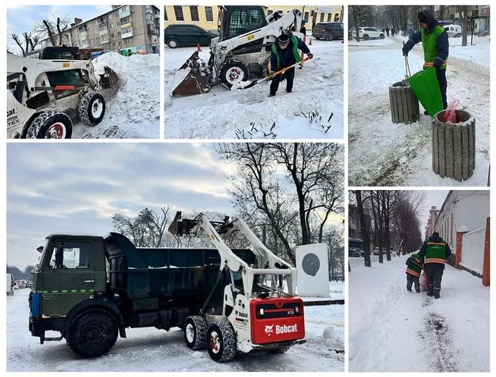 Сніг під контролем: у Павлограді безперервно розчищають вулиці та тротуари