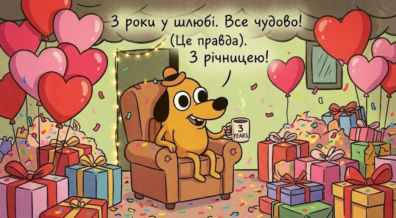 3 роки разом: красиві привітання для подружжя