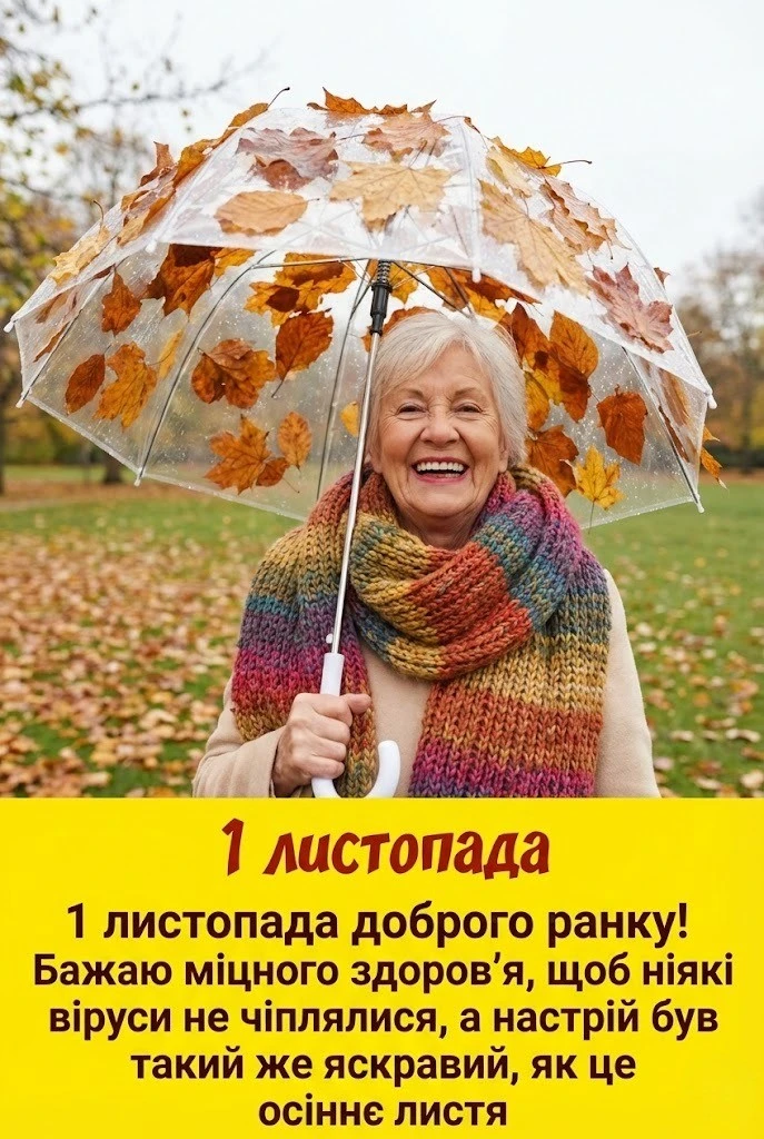 1 листопада доброго ранку: душевні картинки та привітання для затишного початку листопада
