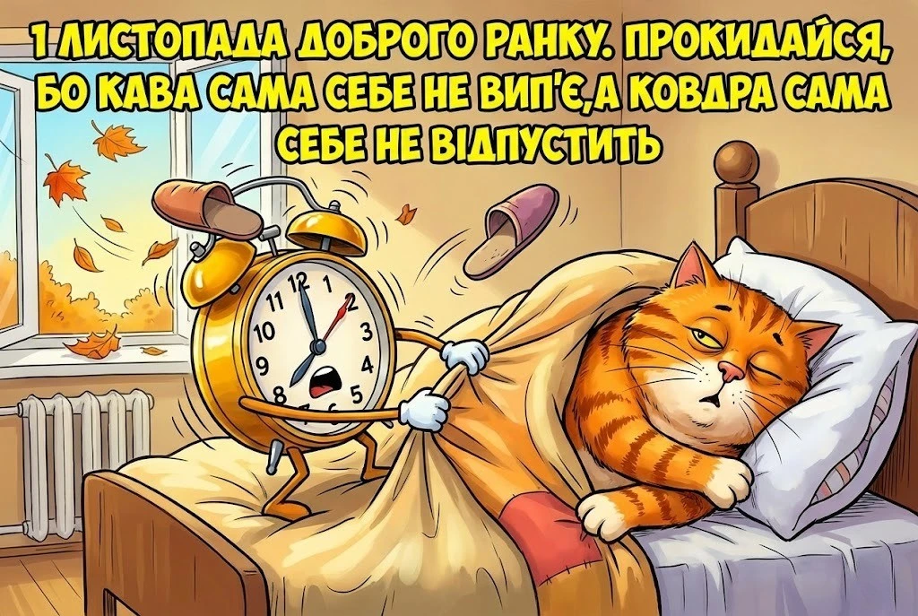 1 листопада доброго ранку: душевні картинки та привітання для затишного початку листопада