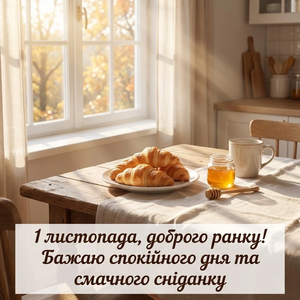 1 листопада доброго ранку: душевні картинки та привітання для затишного початку листопада