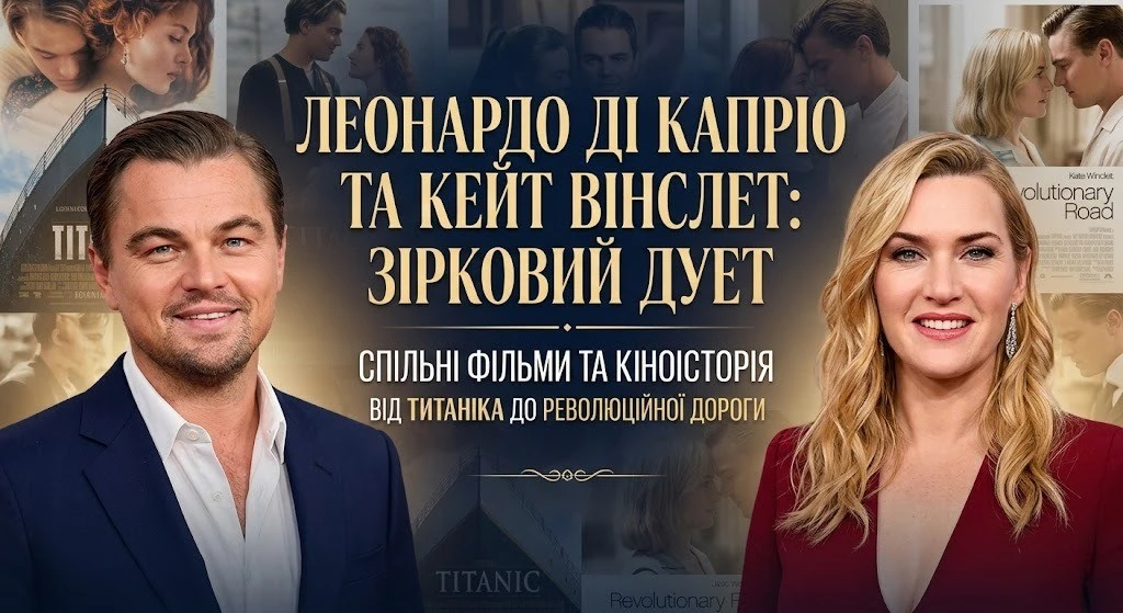 Які фільми об’єднали Ді Капріо і Кейт Вінслет разом