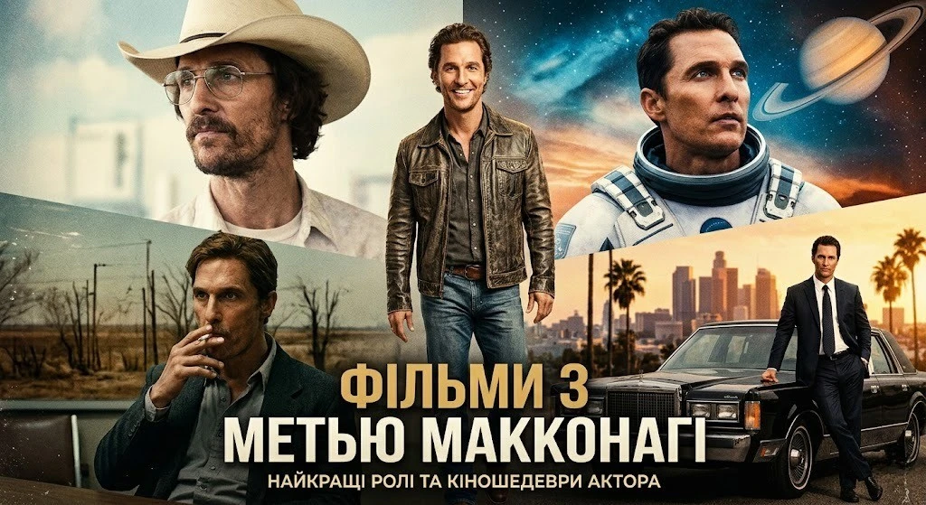 Фільми з Метью Мак-Конагеєм повний перелік хітів
