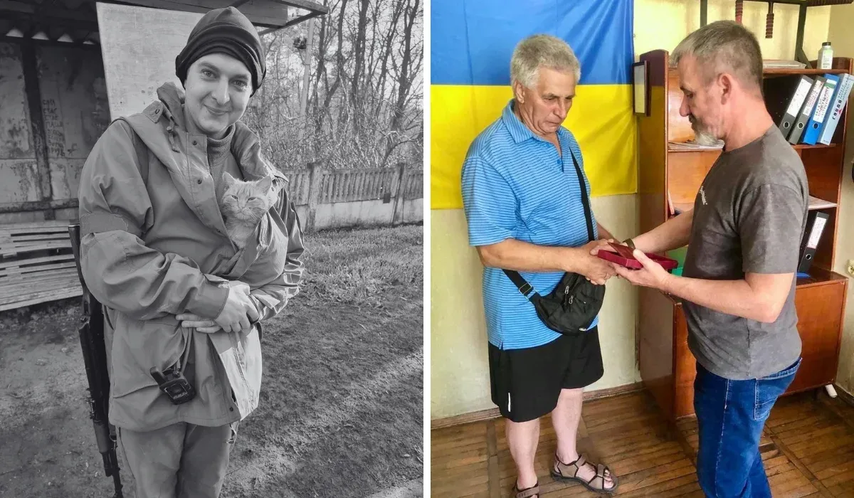 Батько полеглого воїна з Шахтарська отримав посмертну відзнаку сина