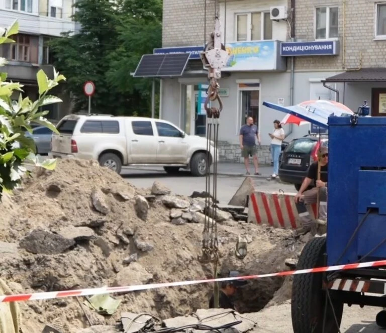 Ремонт тепломережі у провулку Музейному: наслідки стрибків напруги