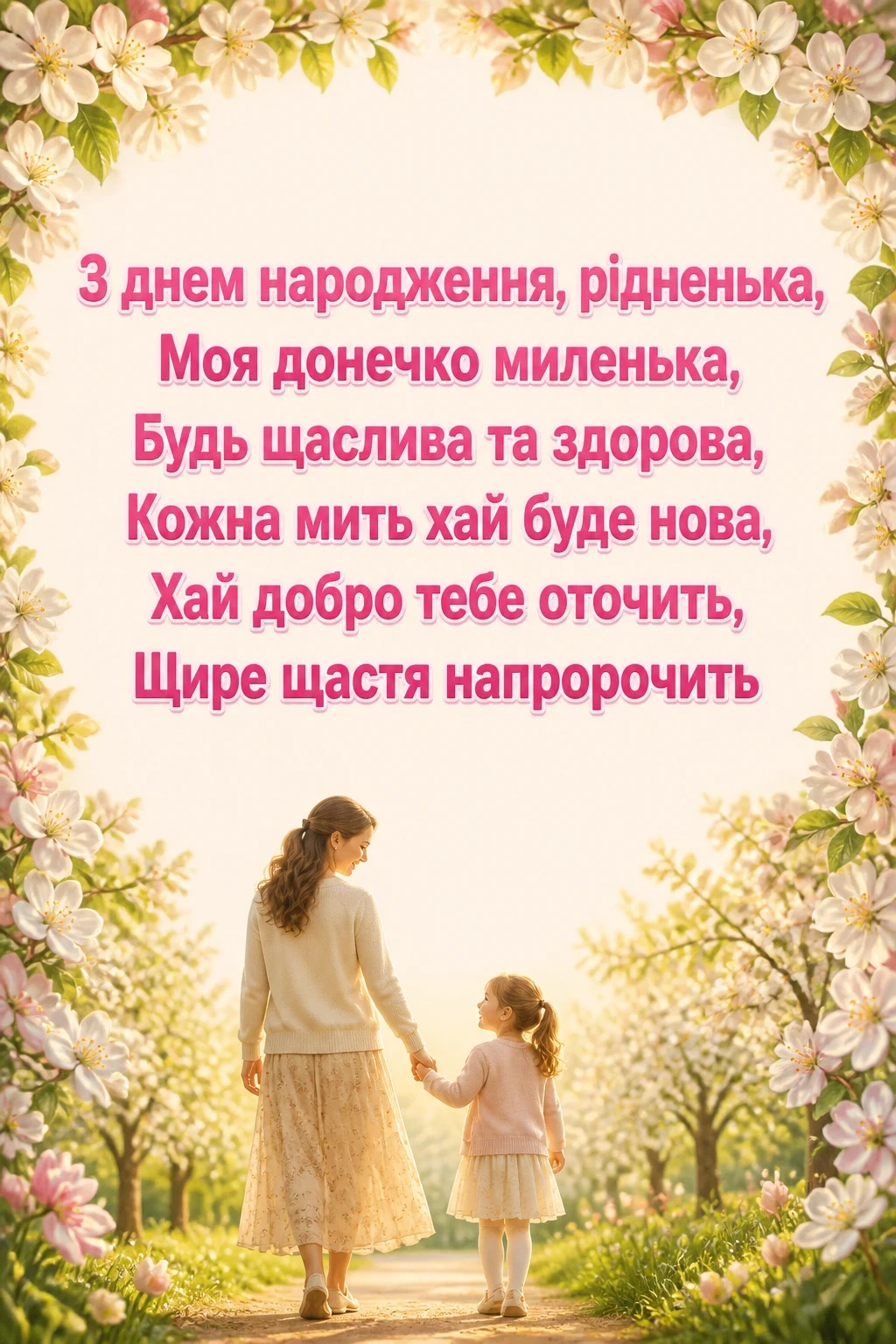 зворушливе привітання з днем народження донечки зворушливе привітання з днем народження донечки