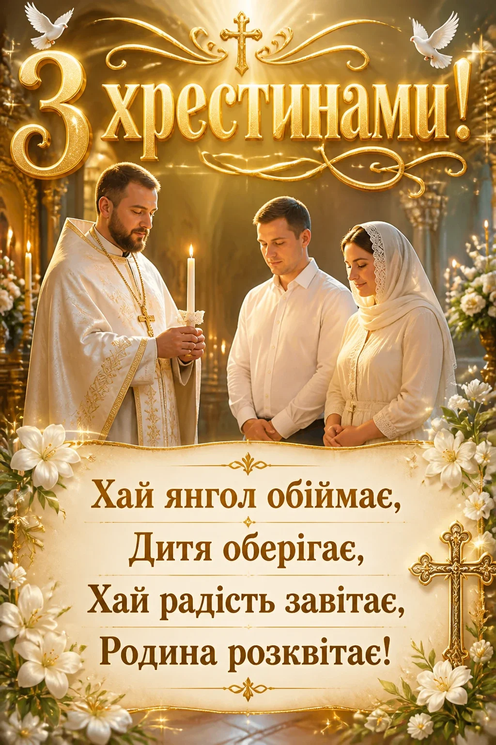привітання з хрестинами привітання з хрестинами