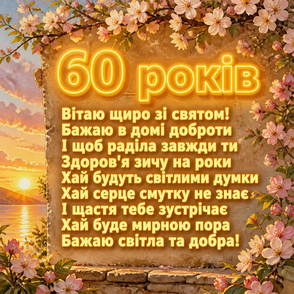 привітання з 60-річчям жінці в прозі привітання з 60-річчям жінці в прозі