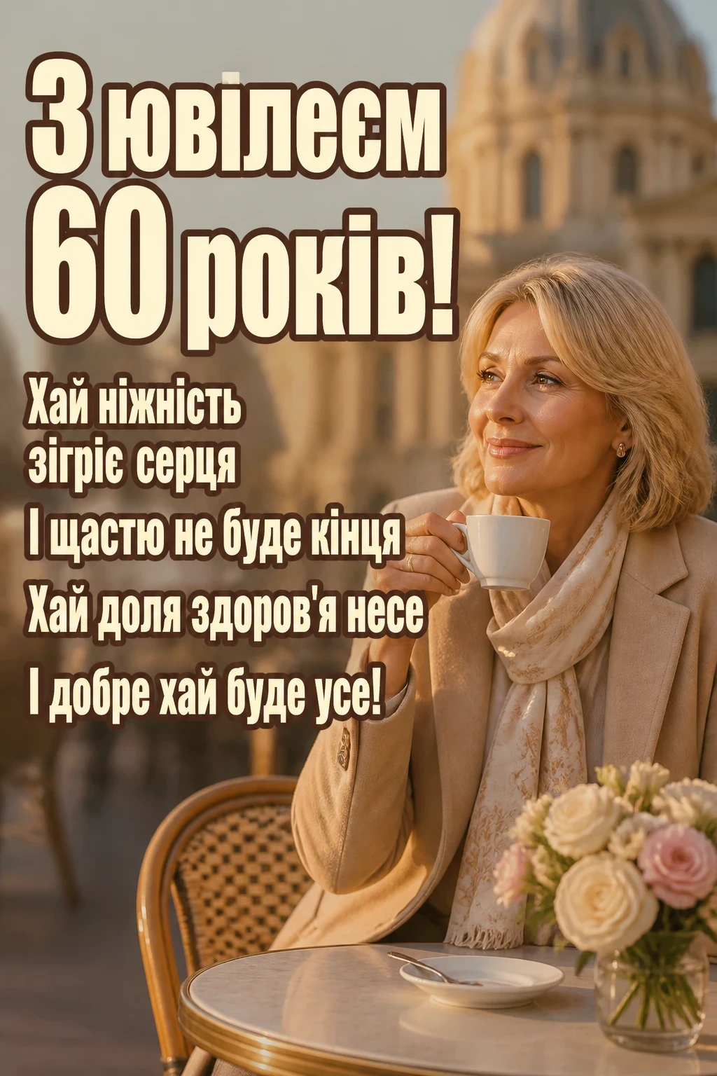привітання з 60-річчям жінці в прозі привітання з 60-річчям жінці в прозі