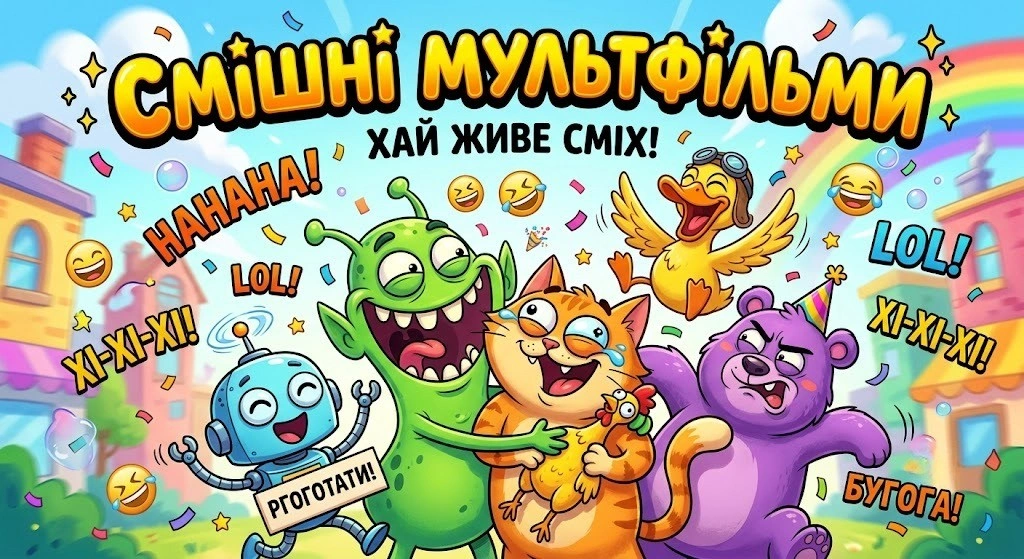 Смішні мультфільми для гарного настрою щодня